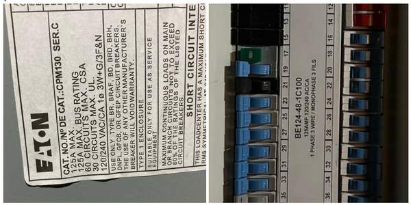 Eaton bus bar rating example